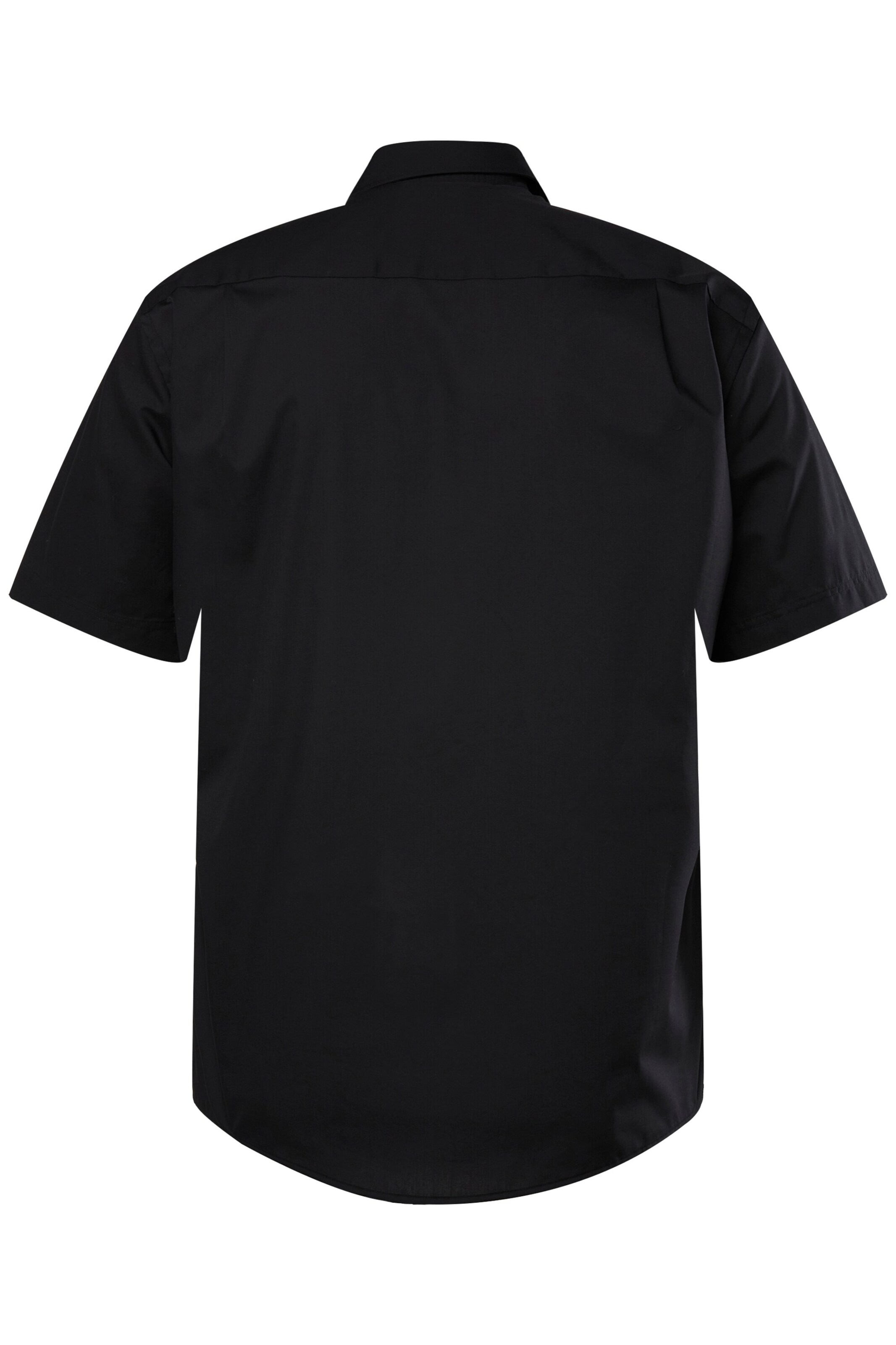 Men Plus Comfort fit Overhemd in Zwart