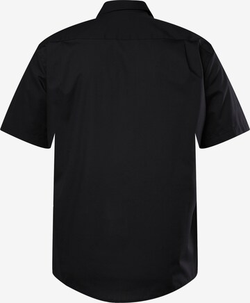 Men Plus Comfort fit Button Up Shirt in Black