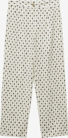 MANGO TEEN Regular Pants in White: front