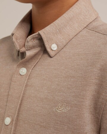 WE Fashion Regular fit Button up shirt in Beige