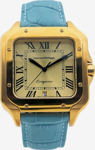 Montre à affichage analogique 'Conqueror The Golden Eye – Icy Petal' Laurent Philippe en or : devant