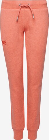 Superdry Workout Pants in Orange: front