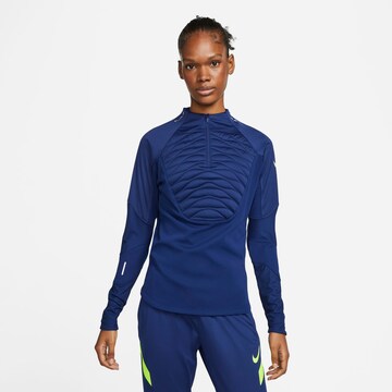 Sweat de sport NIKE en bleu : devant