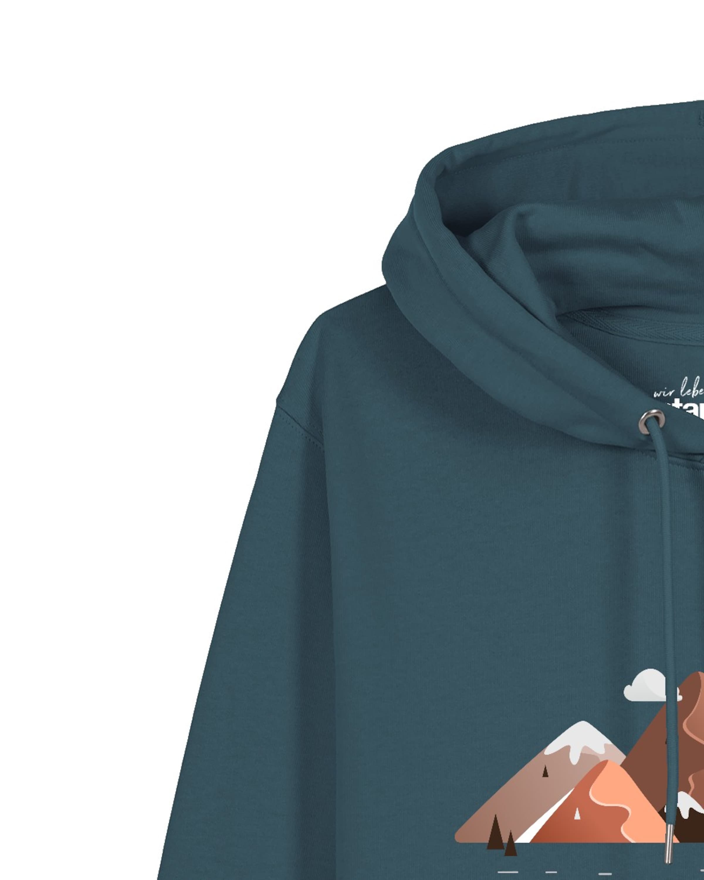 Watapparel Sweatshirt 'Mountains & Moon' in Blue