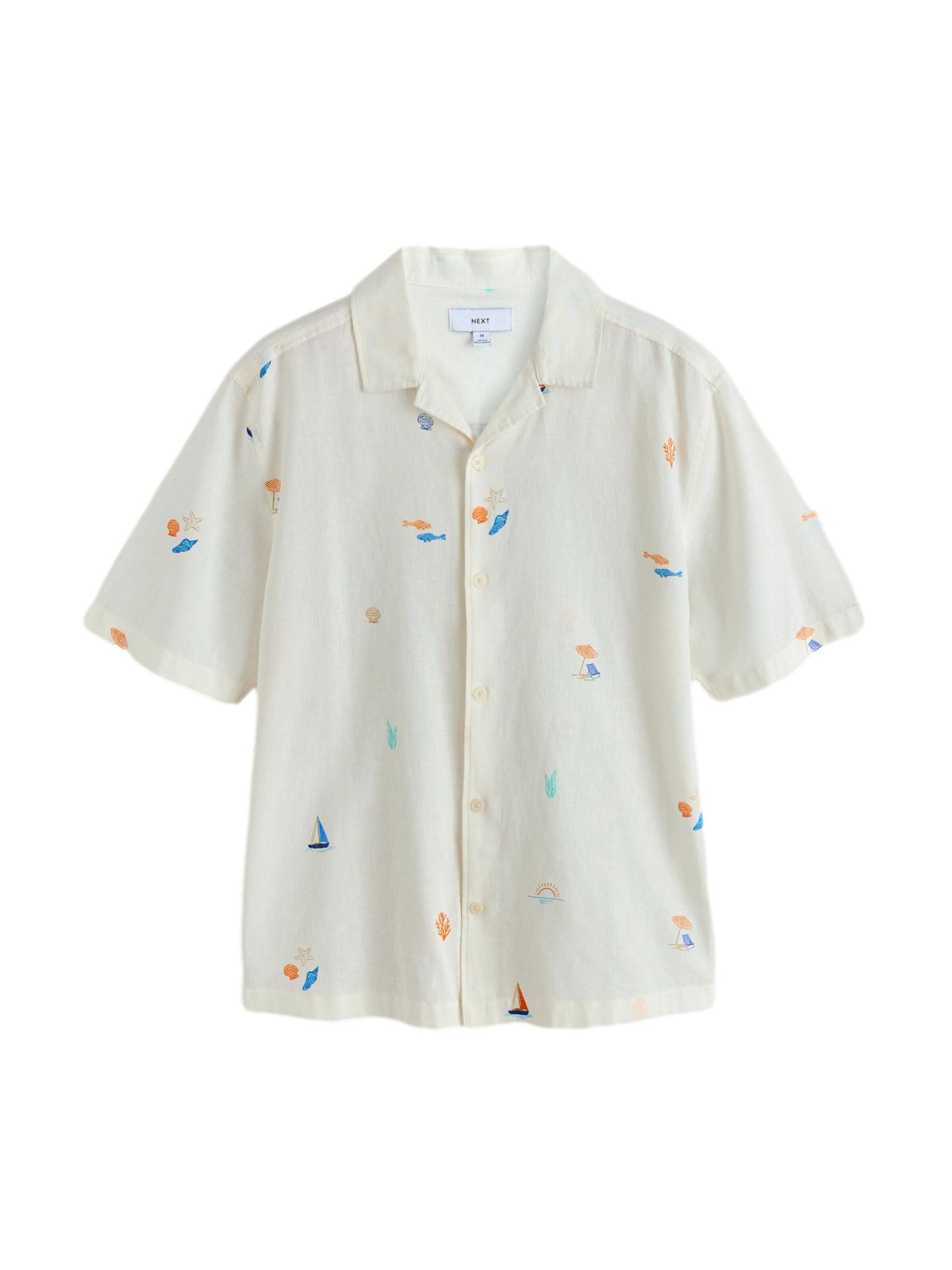 Next Regular Fit Hemd in Weiß: Vorderseite
