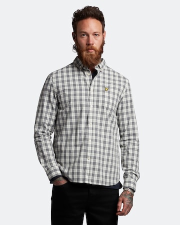 Lyle & Scott Regular fit Πουκάμισο σε γκρι: μπροστά