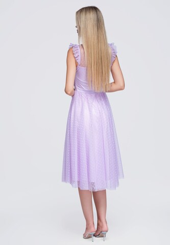 Ombre Cocktailjurk in Lila