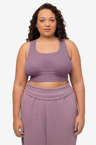 Ulla Popken Knitted Top in Purple: front