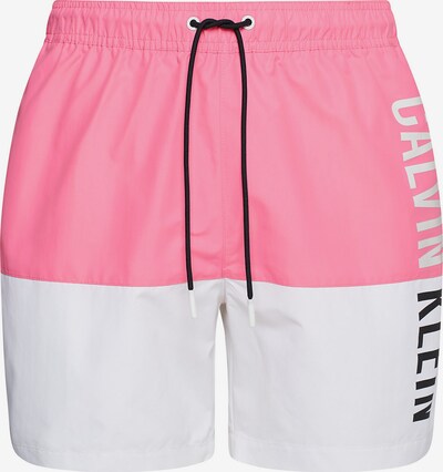 Calvin Klein Swimwear Badeshorts 'Intense Power' in pink / schwarz / weiß, Produktansicht