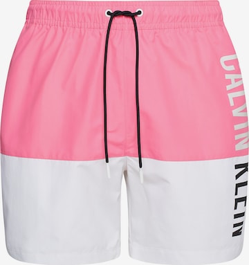 Calvin Klein Swimwear Board Shorts 'Intense Power' in Pink: front