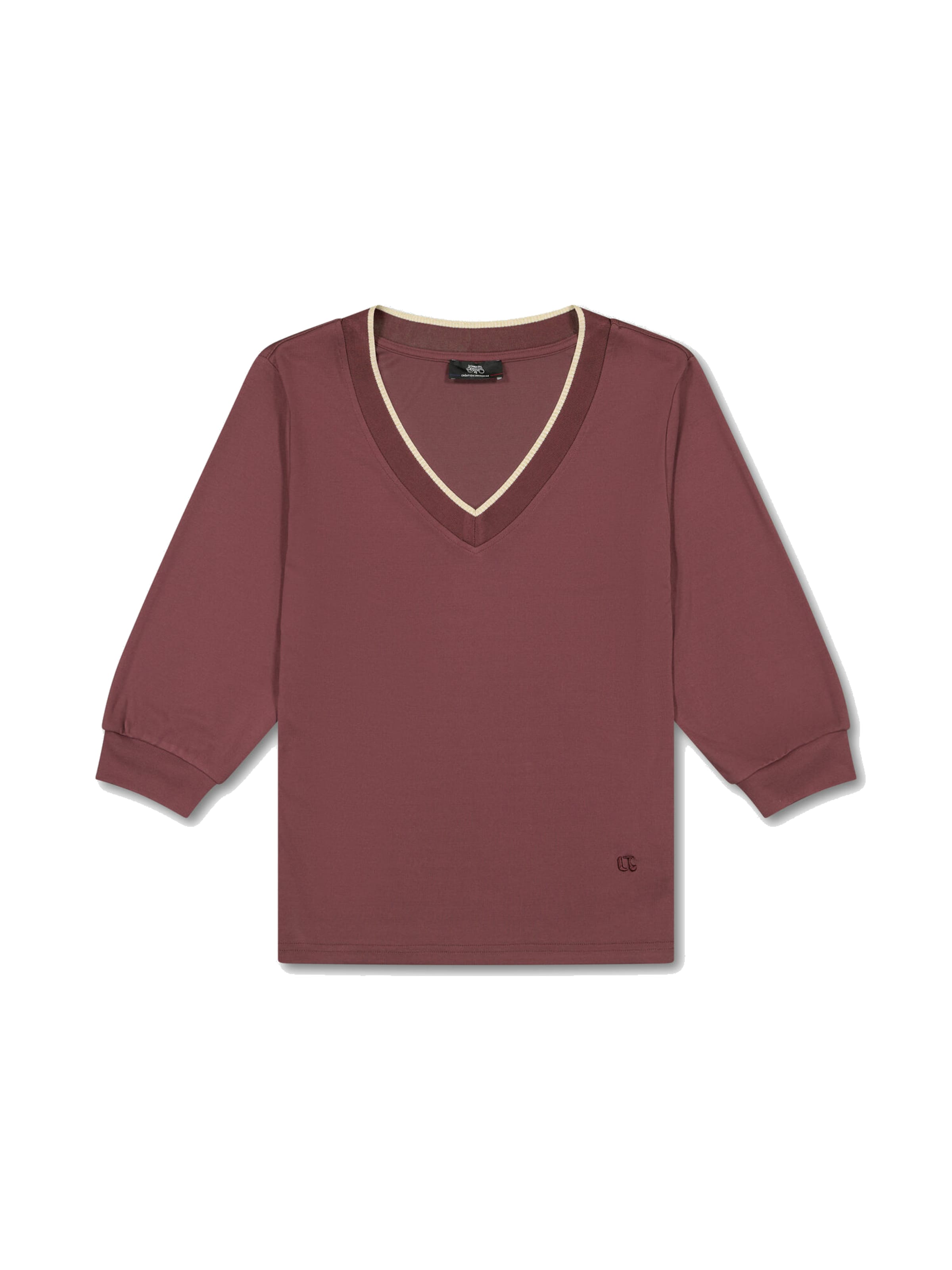 Le Temps Des Cerises Shirt in Rood: voorkant