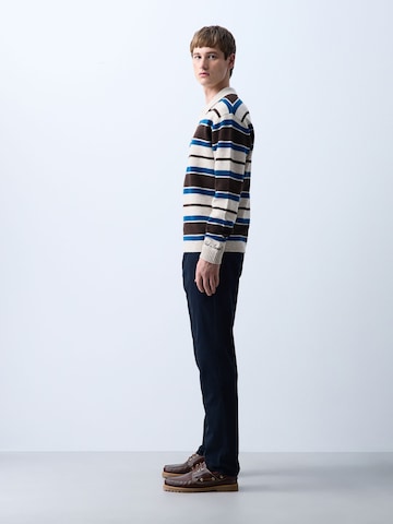 Next Slimfit Chinobyxa i blå