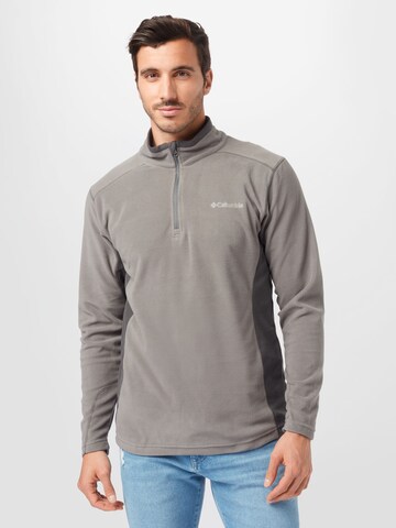 COLUMBIA Спортен пуловер 'Klamath Range II' в сиво: отпред