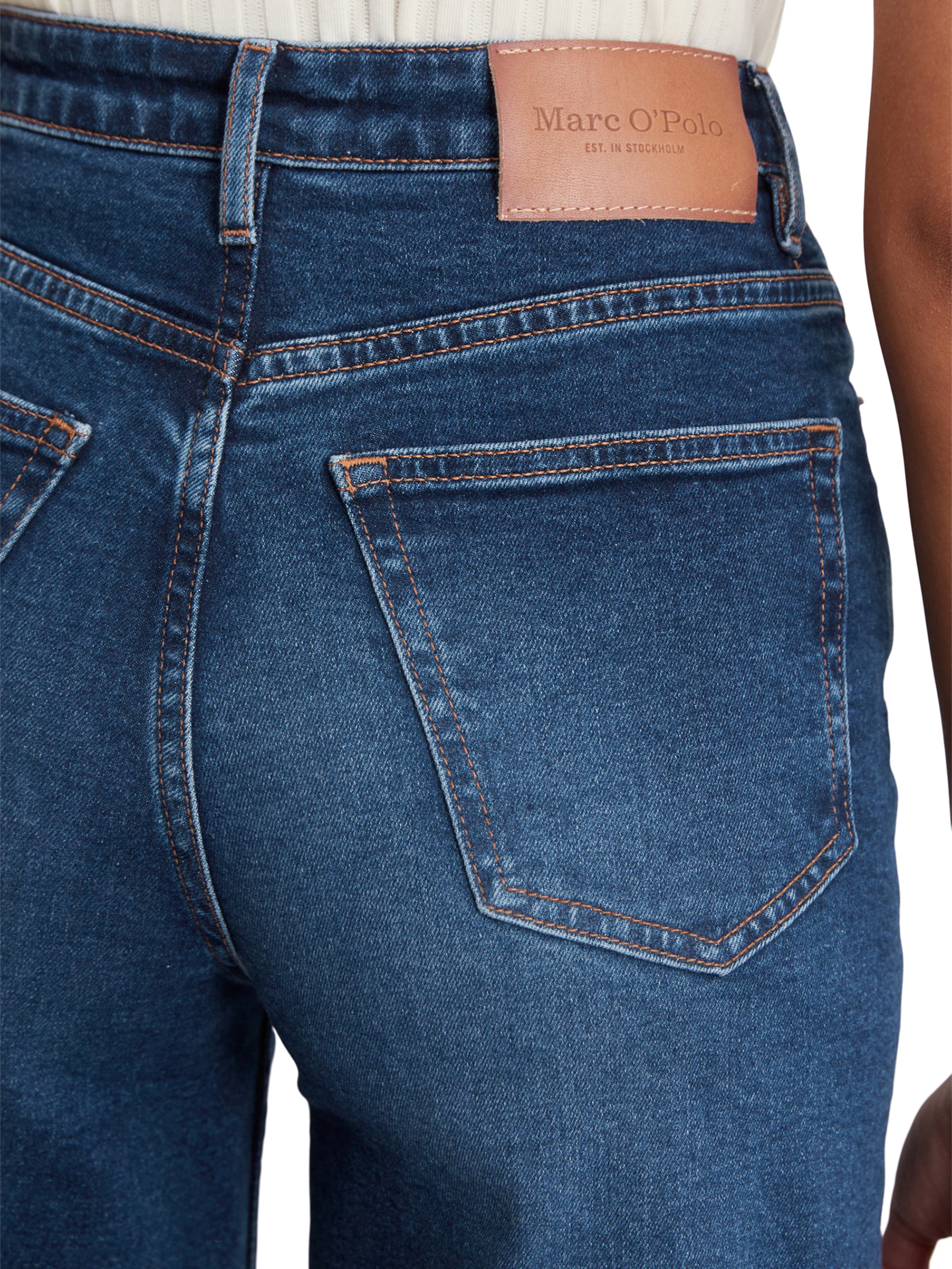 Wide leg Jeans 'Tolva' de la Marc O'Polo pe albastru