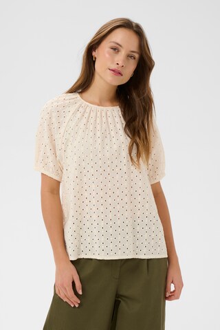 SAINT TROPEZ Bluse 'RafaelleSZ' in Beige: Vorderseite