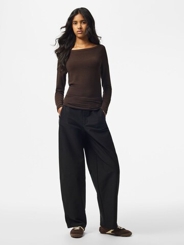 PIECES Shirt 'PCSof' in Braun