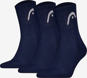 Chaussettes de sport HEAD en bleu : devant