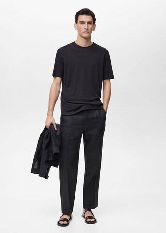 MANGO MAN T-shirt 'Liman' in Schwarz