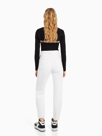 regular Jeans di Bershka in bianco