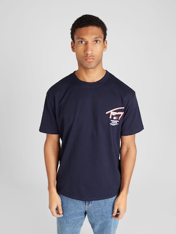 Tommy Jeans - Camisa em azul: frente