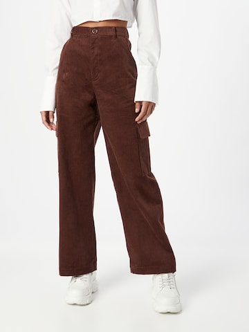 Monki Cargo nadrágok - barna: elől