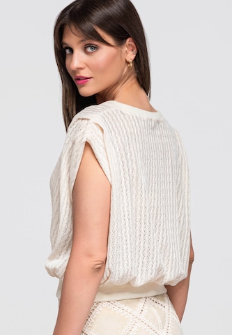 Ombre Bluse in Beige