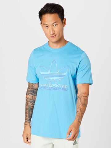 ADIDAS ORIGINALS Shirt 'Trefoil' in Blue: front