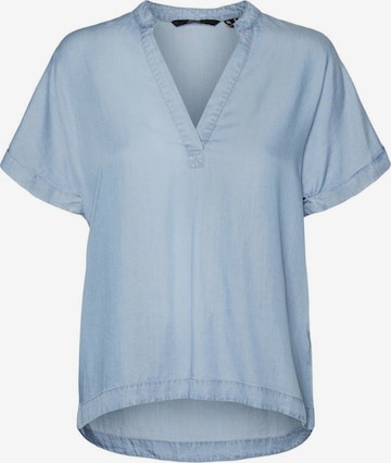 Vero Moda Curve - Blusa em azul: frente