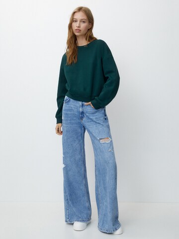 Pull&Bear Sweatshirt in Groen