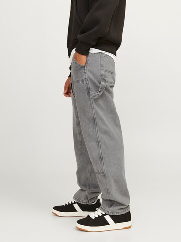 JACK & JONES Loosefit Jeans 'JJIEddie JJPainter' in Grau