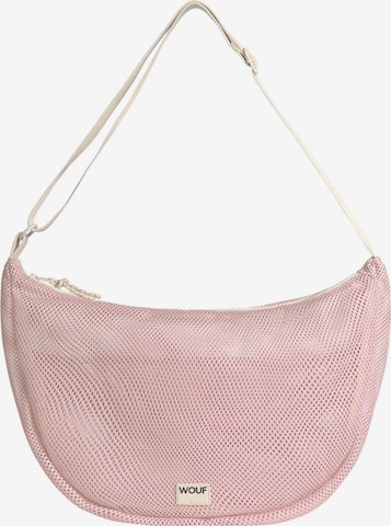 Wouf Schoudertas in Roze: voorkant