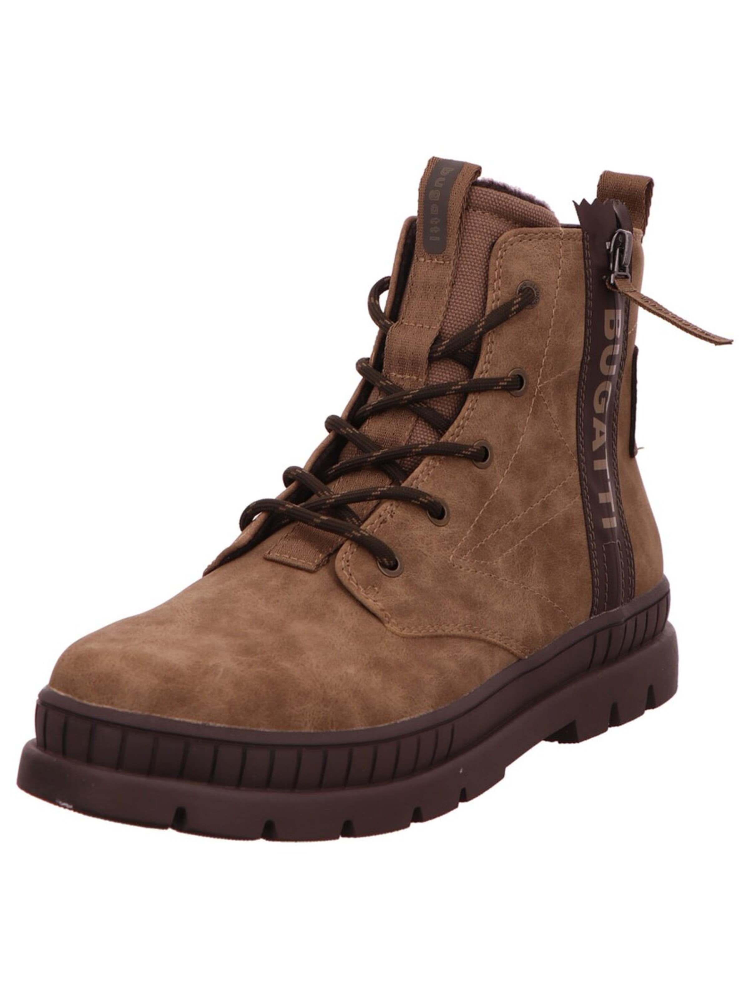 bugatti Schnürstiefel 'Stiefel Herren 321-AGB33-5000-5300 Echtleder in beige'‌‌‌‌ in Braun: Vorderseite