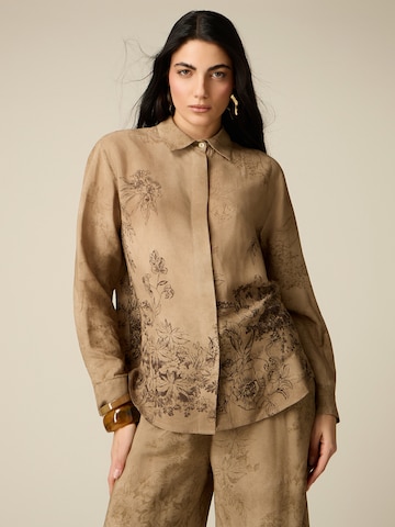 oltre Blouse in Bruin