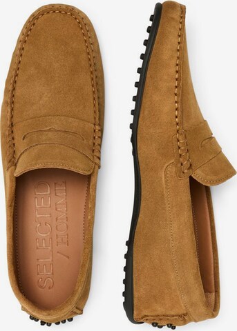 SELECTED HOMME Moccasins in Brown