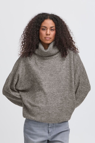 ICHI Sweater 'IHKamara' in Grey: front