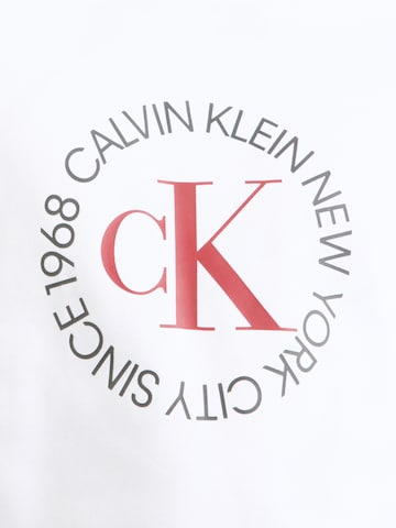 Sweat-shirt Calvin Klein Jeans en blanc