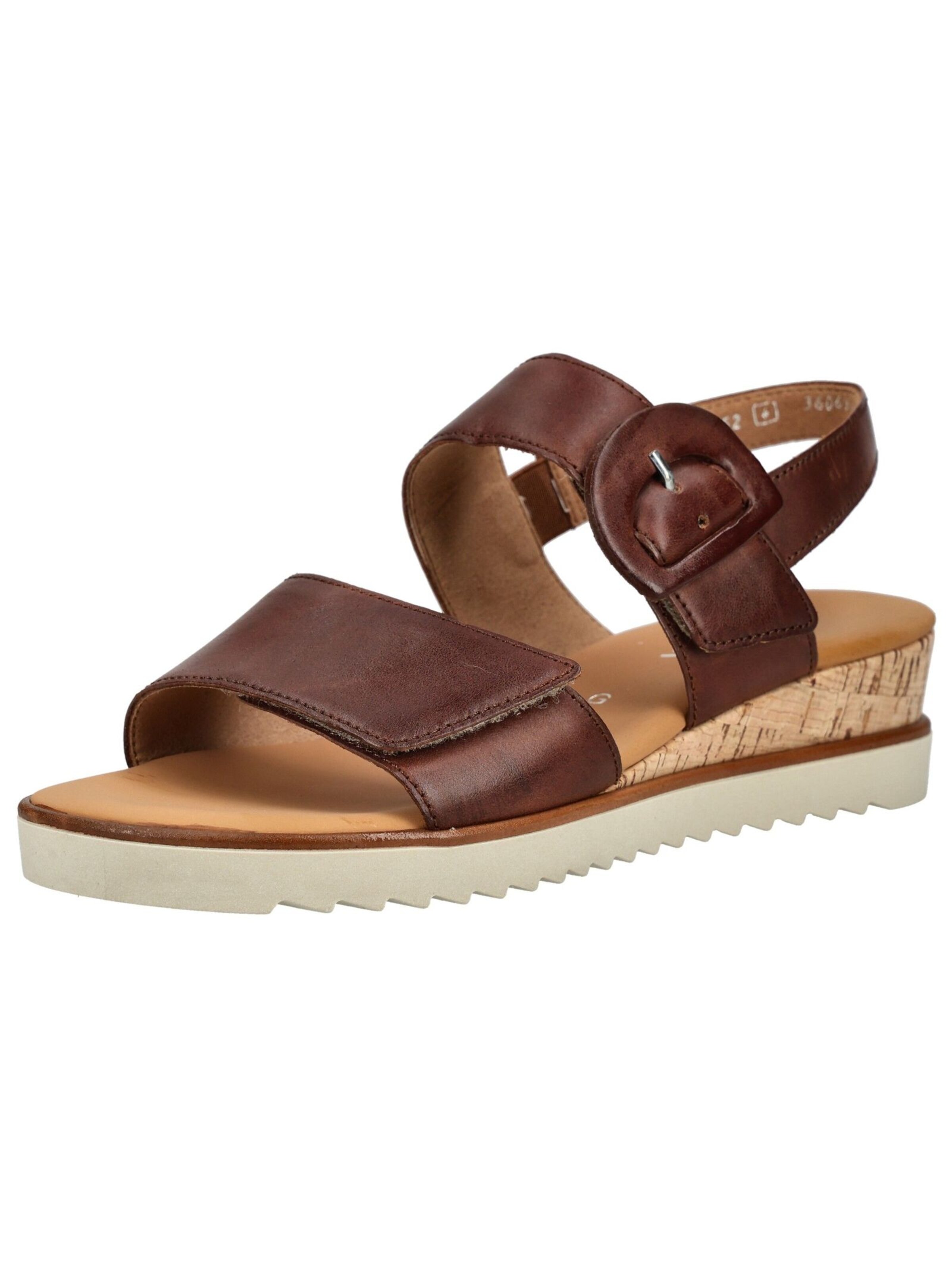 Sandales à lanières GABOR en marron : devant