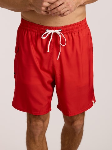 wavebreaker Board Shorts in Red: front