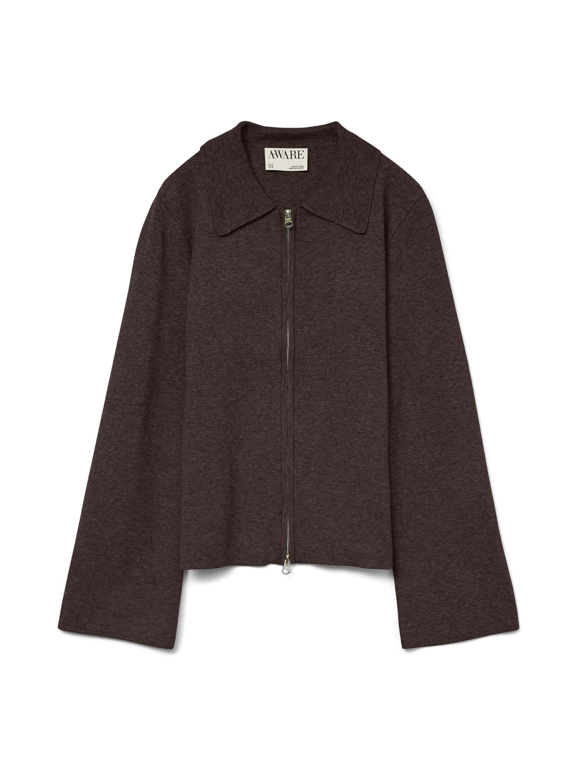 Cardigan 'VMHanna' Aware en marron : devant