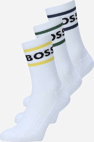 Chaussettes BOSS en blanc : devant