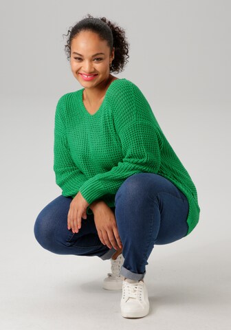 Aniston Pullover in Grün