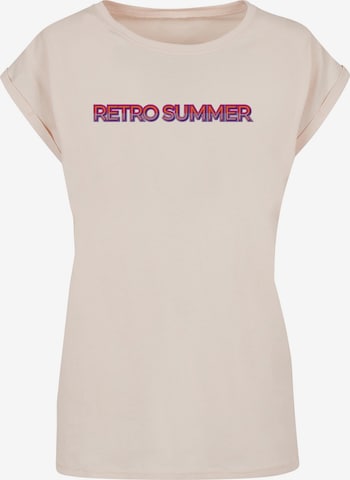T-shirt 'Summer - Retro' Merchcode en beige : devant