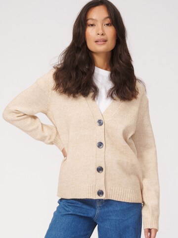 TEESHOPPEN Strickjacke in Beige: Vorderseite