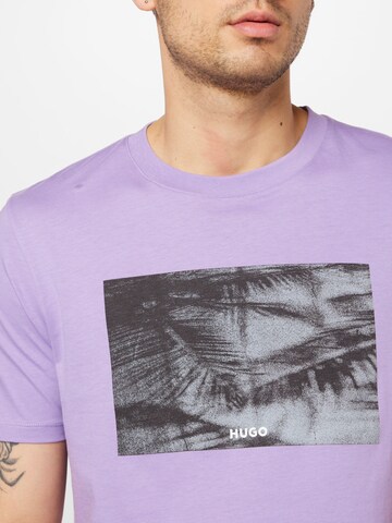 HUGO Red T-Shirt in Lila
