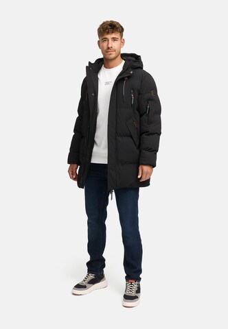 Manteau d’hiver 'INLondoy' INDICODE JEANS en noir