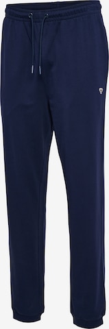 Hummel Tapered Workout Pants 'IC TERRY' in Blue