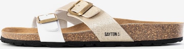 Bayton - Zapatos abiertos 'Cleo' en oro: frente