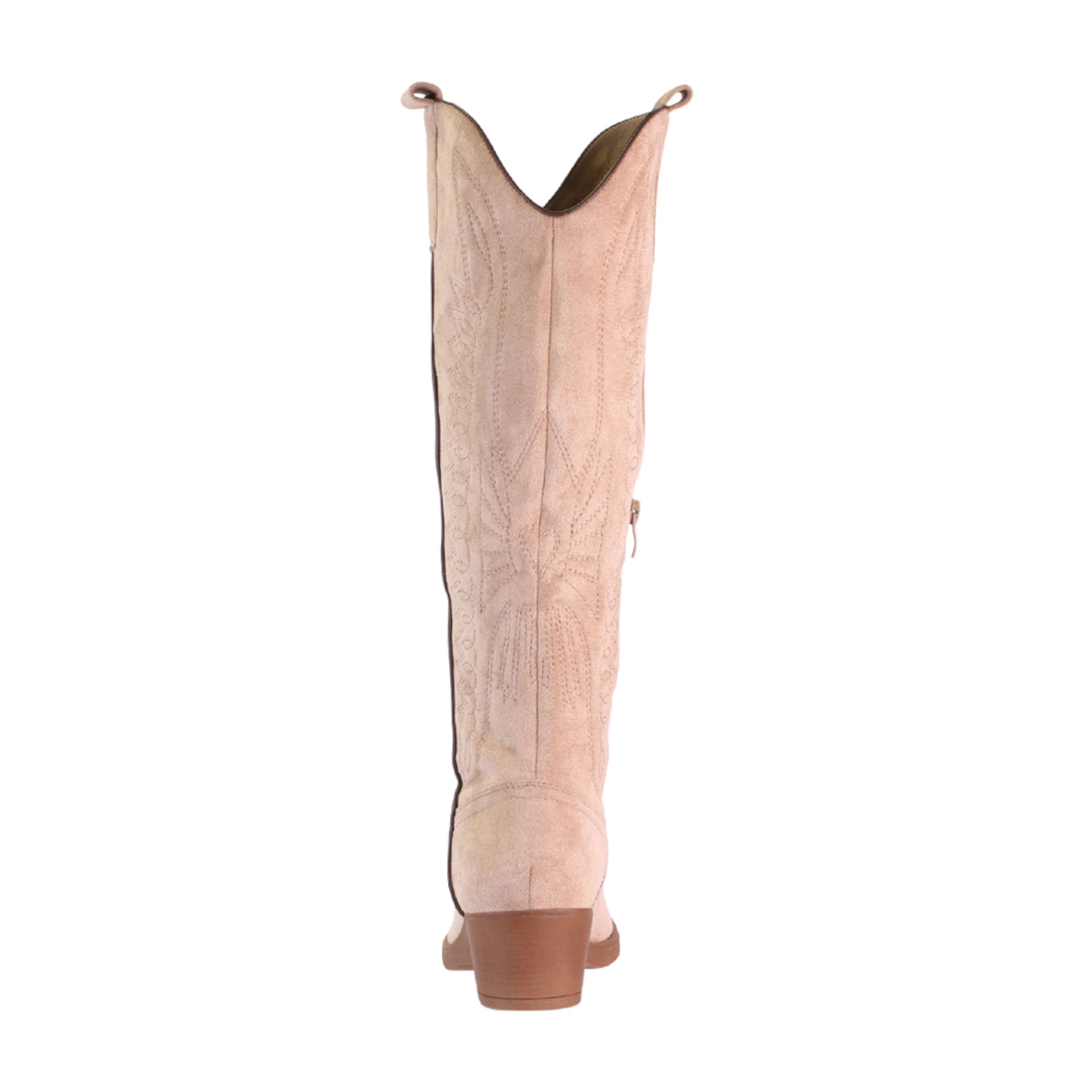 Elara Cowboy boot in Beige