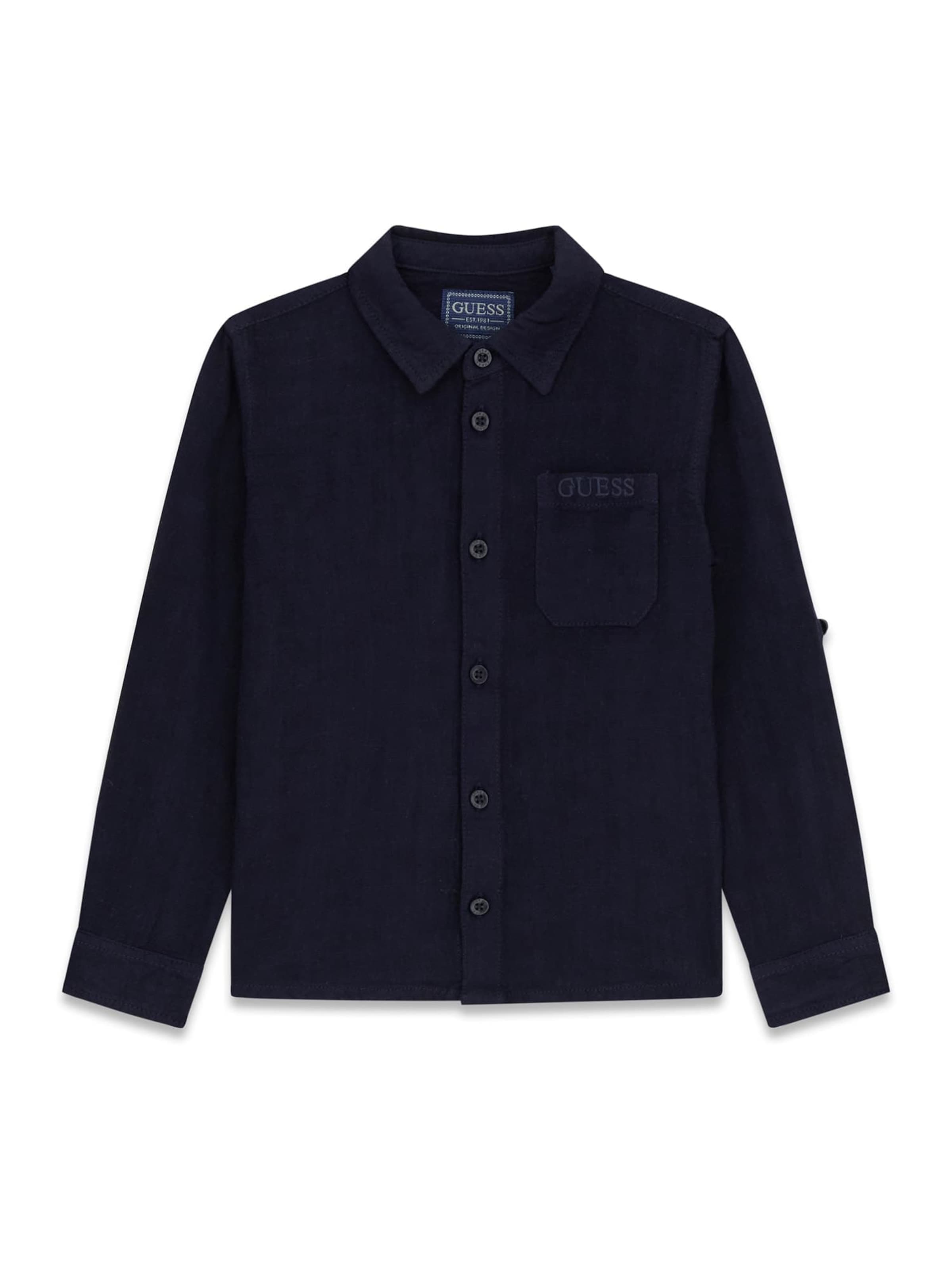 GUESS Regular Fit Hemd in Blau: Vorderseite