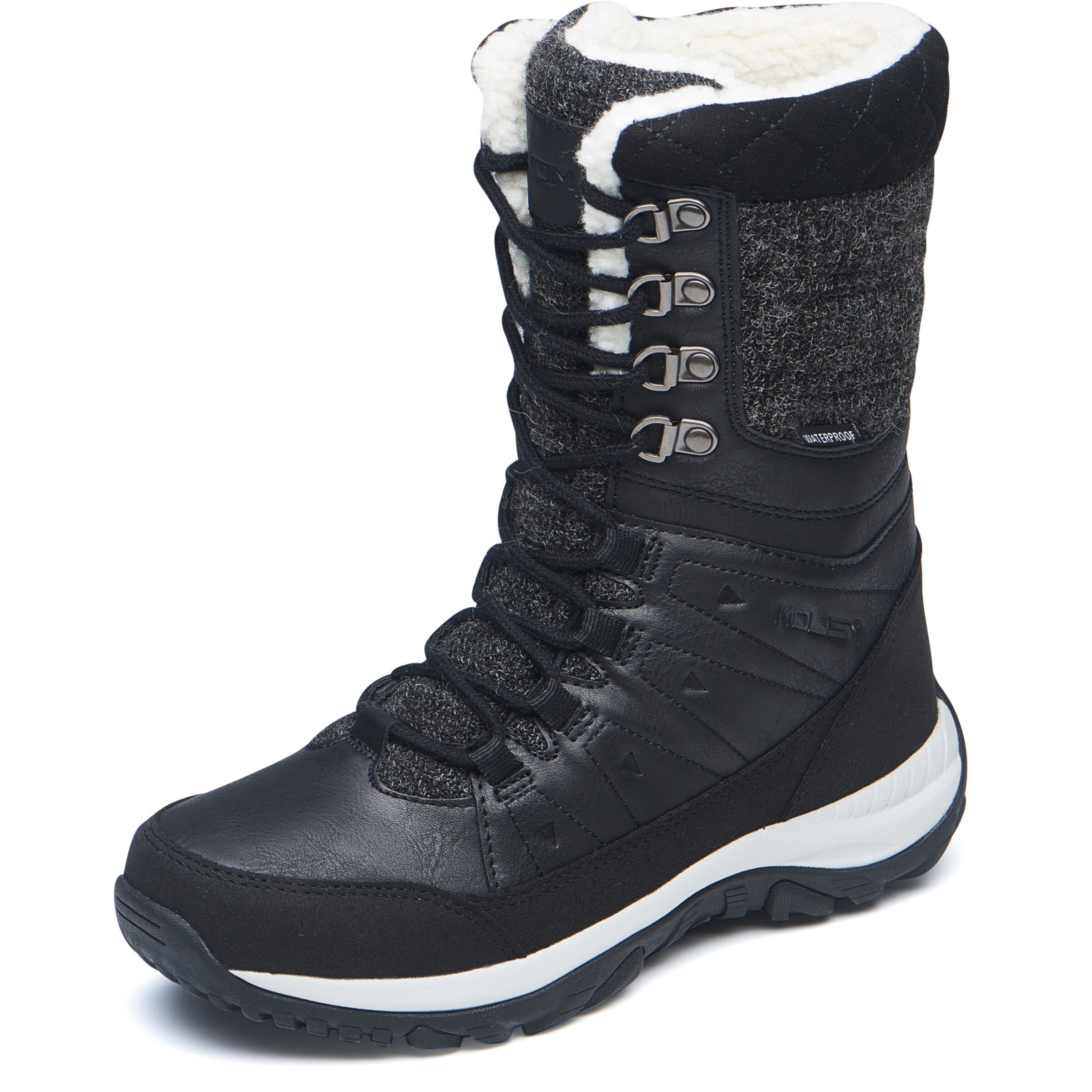 Mols Winterstiefel 'Bakan' in Schwarz: Vorderseite